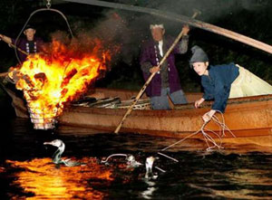 Традиционная ловля речной рыбы Укаи