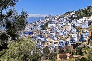 Шавен (Chaouen, Chefchaouen) синий город в Марокко