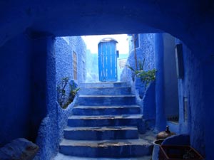Шавен (Chaouen, Chefchaouen) синий город в Марокко